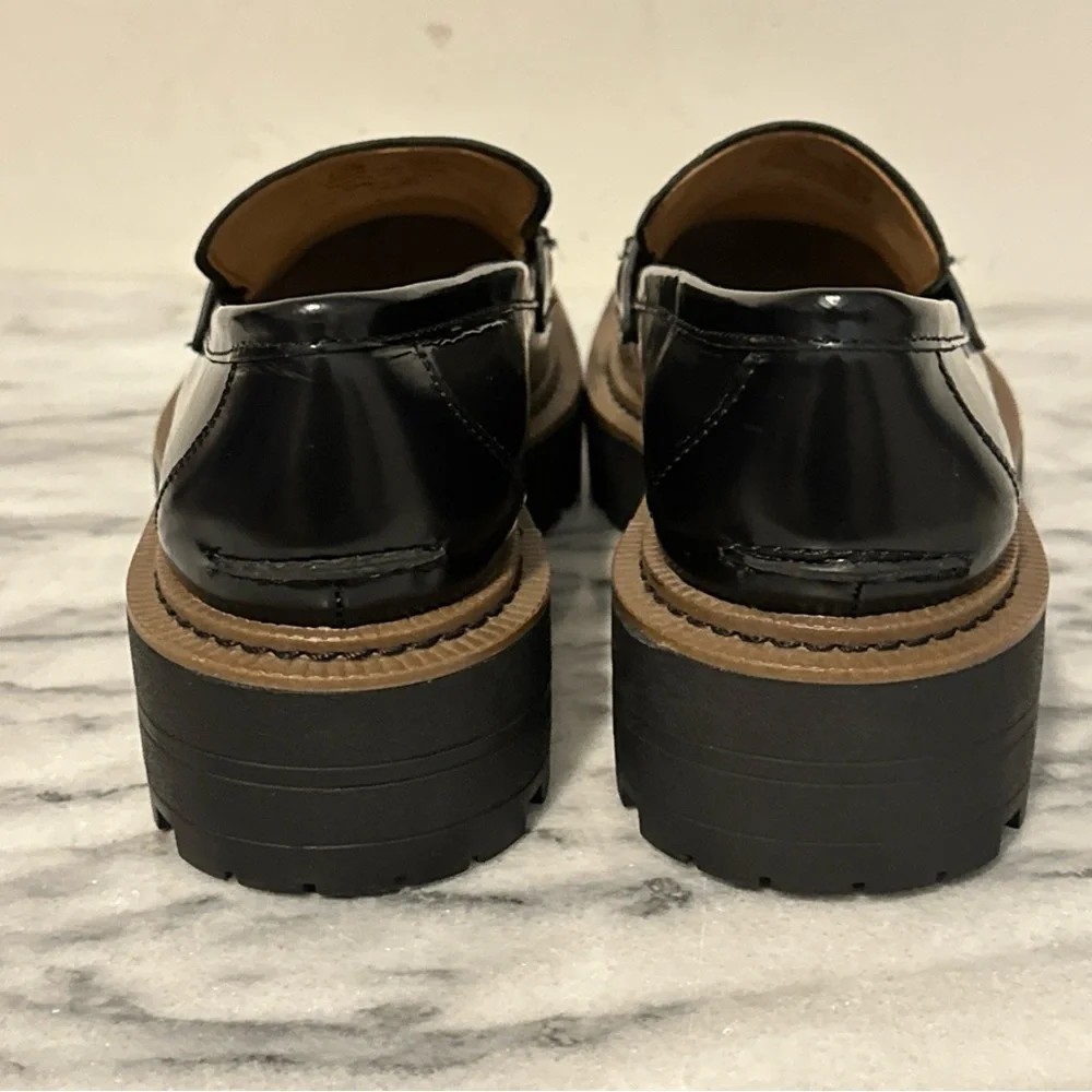 Sam Edelman Laura lug sole loafers gold buckle women’s size 6.5 Y2K